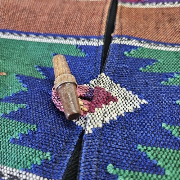 VINTAGE Southwestern Aztec Vest Museum of Fine Arts Boston MFA M - Picture 4 of 7